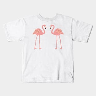 Flamingos, tropical, artwork, island, tropics, nature, gifts Kids T-Shirt